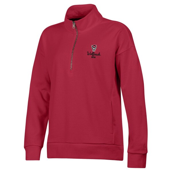 Red Ladies Fleece Quarterzip - Wolf